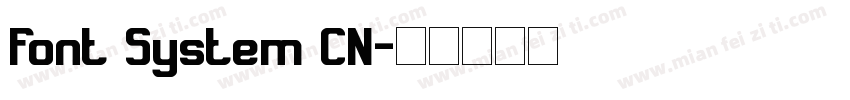 Font System CN字体转换